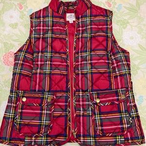 St John Bay checkered red Vest